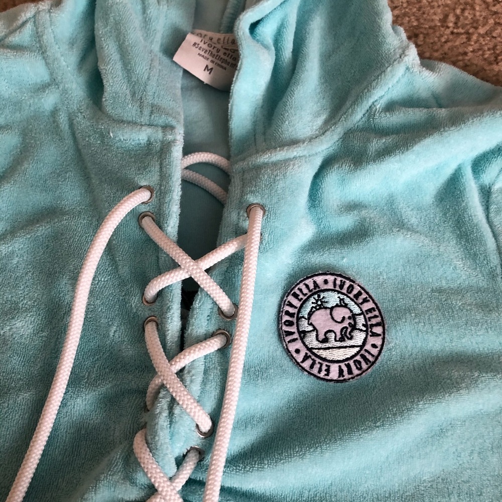Ivory ella hooded sweatshirt - Picture 2 of 3